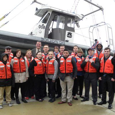 Criminal Justice Program visits the US Coast Guard